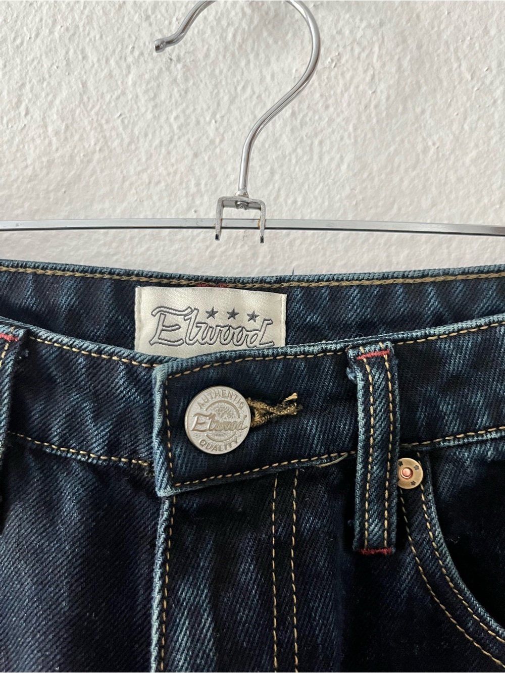 Elwood Bootcut Flare Denim Midnight Indigo Size 28 - Picture 5 of 7